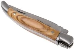 Laguiole En Aubrac Pocket Knife 7 Cm Olive Wood, L0207OLI-SSB1 -The Adventure Kit AUL0207OLI SSB1 04 laguiole en aubrac aul0207oli ssb1 04
