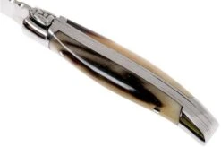 Laguiole En Aubrac Pocket Knife 7 Cm Horn, L0207PCI-SSI1 -The Adventure Kit AUL0207PCI SSI1 07 laguiole en aubrac aul0207pci ssi1 07