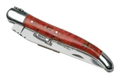 Laguiole En Aubrac Red Poplar Burl L0212LPRIFSJ1 Poplar Wood, Polished, Laguiole Pocket Knife, 12 Cm -The Adventure Kit AUL0212LPRIFSJ1 04 laguioleaubrac