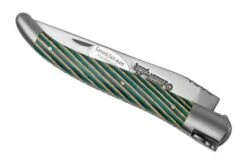 Laguiole En Aubrac Samba Turquoise L0212SATIF Turquoise Samba Wood, Matt, Laguiole Pocket Knife, 12 Cm -The Adventure Kit AUL0212SATIF 04 laguioleaubrac