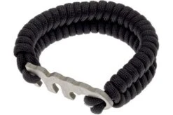 Fish Bone, Paracord Bracelet With Fish Bone To Hold It Together, Titanium