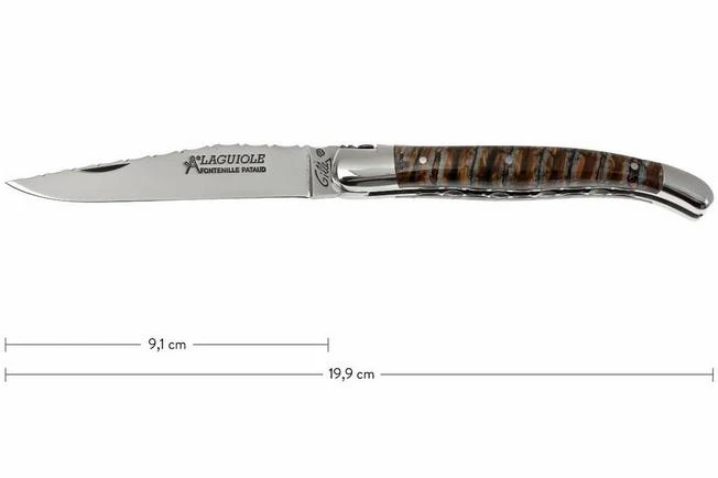 Fontenille Pataud Traditional 11 Cm, Guilloché, Mammoth Tooth, L11MMTG 1 Fontenille Pataud Traditional 11 Cm, Guilloché, Mammoth Tooth, L11MMTG