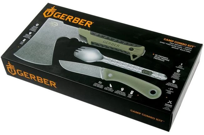 Gerber Pack Hatchet, Spine Fixed Knife & Devour Spork Box EFS 4 Gerber Pack Hatchet, Spine Fixed Knife & Devour Spork Box EFS - Image 4