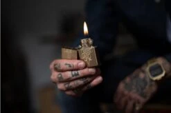 Knivesandtools Zippo Brass Brushed Knife, Bronze, Lighter -The Adventure Kit KTZPBRASSKNIFE 09 KATOZIPPO 1