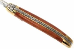 Forge De Laguiole - Natural Wood Folder, 3 Inch, Briarwood -The Adventure Kit LA129BR 04 forge de laguiole vouwmes la129br d4