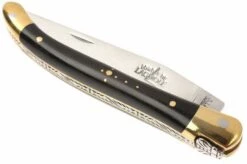Forge De Laguiole - Natural Wood Folder, 3 Inch, Ebony -The Adventure Kit LA129EB 03 forge de laguiole vouwmes la129eb d3