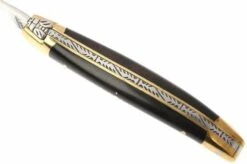 Forge De Laguiole - Natural Wood Folder, 3 Inch, Ebony -The Adventure Kit LA129EB 04 forge de laguiole vouwmes la129eb d4