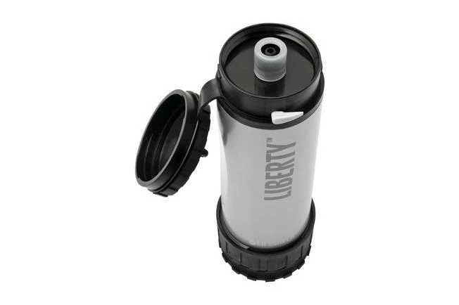 Lifesaver Liberty Water Bottle With Filter, Silver 2 Lifesaver Liberty Water Bottle With Filter, Silver - Image 2