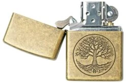 Zippo 201FB Tree Of Life 60005187 Bronze, Lighter -The Adventure Kit ZP29149 000002 03 zippo
