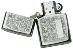 Zippo Venetian Chrome 60000813 Silver, Lighter -The Adventure Kit ZP352 000066 03 zippo 1