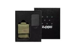 Zippo Tactical Green Pouch And Black Crackle Windproof 49400-000002, Lighter Gift Set